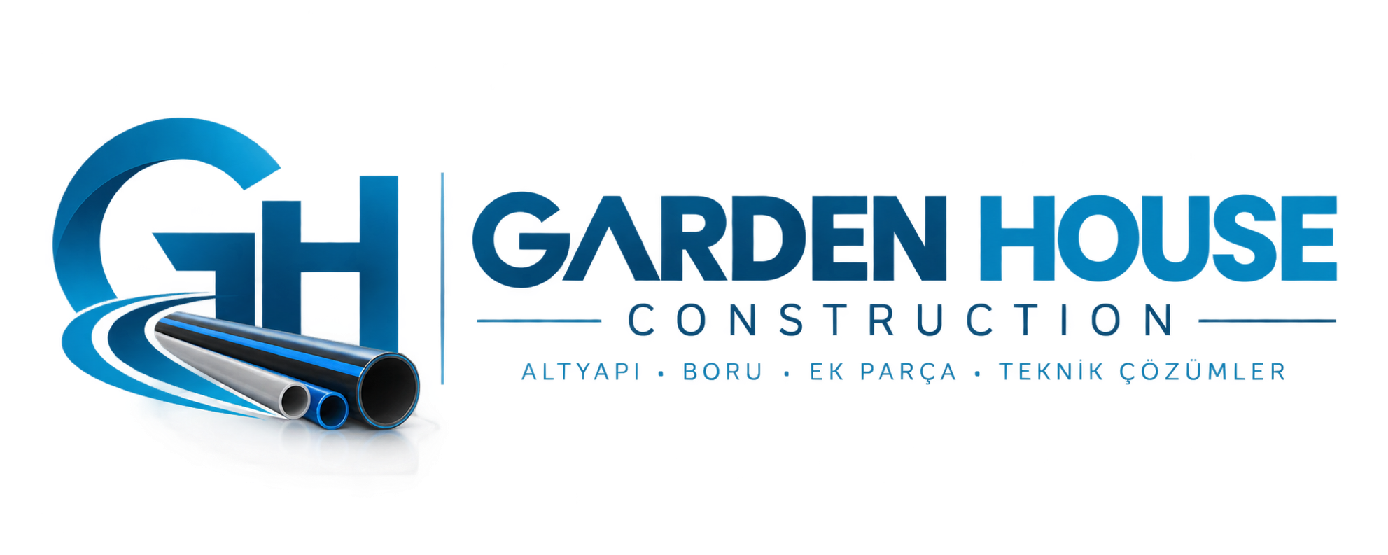 Garden House Construction Logo